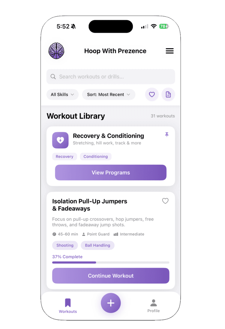 Workout Library